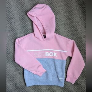 Reebok Kids Hoodie in Pink and Gray. Size 5/6.
